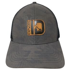 Explore Idaho Snapback Trucker Hat Multi One Size Adjustable Mesh Back Dri-Duck